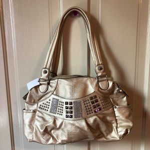 Kathy Van Zeeland Gold Purse